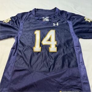 Boys UA Notre Dame Football Jersey. Like new. No defects. Smoke free household